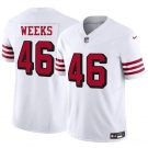 Men's San Francisco 49ers #46 Jon Weeks New White 2025 F.U.S.E. Vapor Untouchable Limited Football Stitched Jersey