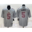 Men's San Francisco 49ers #5 Trey Lance Grey Atmosphere Fashion Vapor Untouchable Stitched Limited Jersey