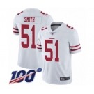 Men's San Francisco 49ers #51 Malcolm Smith White Vapor Untouchable Limited Player 100th Season Football Jersey