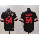 Men's San Francisco 49ers #54 Fred Warner Black F.U.S.E. Mexico With Gate Bridge Patch Vapor Limited Stitched Football Jersey