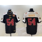 Men's San Francisco 49ers #54 Fred Warner Black White FUSE With Patch Limited Stitched Jersey