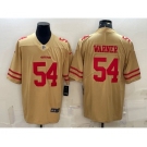 Men's San Francisco 49ers #54 Fred Warner Gold NEW 2022 Inverted Legend Stitched NFL Nike Limited Jersey