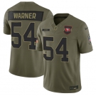 Men's San Francisco 49ers #54 Fred Warner Olive 2025 Salute to Service Limited Football Stitched Jersey