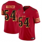 Men's San Francisco 49ers #54 Fred Warner Red Gold 2025 F.U.S.E. “Rivalries” Vapor Limited Football Stitched Jersey