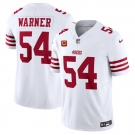 Men's San Francisco 49ers #54 Fred Warner White 2024 F.U.S.E. With 4-Star C Patch Vapor Untouchable Limited Football Stitched Jersey