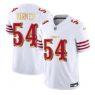 Men's San Francisco 49ers #54 Fred Warner White Gold 2025 F.U.S.E. “Rivalries” Vapor Limited Football Stitched Jersey