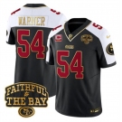 Men's San Francisco 49ers #54 Fred warner Black Alternate 2025 F.U.S.E. 3-Star C With Faithful To The Bay Patch Limited V8 Football Stitched Jersey