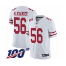 Men's San Francisco 49ers #56 Kwon Alexander White Vapor Untouchable Limited Player 100th Season Football Jersey