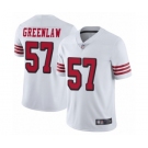 Men's San Francisco 49ers #57 Dre Greenlaw Limited White Rush Vapor Untouchable Football Jersey