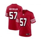 Men's San Francisco 49ers #57 Dre Greenlaw New Red Football Stitched Game Jersey