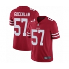 Men's San Francisco 49ers #57 Dre Greenlaw Red Team Color Vapor Untouchable Limited Player Football Jersey