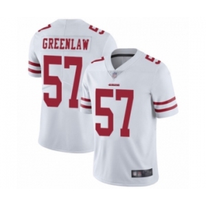Men's San Francisco 49ers #57 Dre Greenlaw White Vapor Untouchable Limited Player Football Jersey