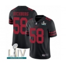 Men's San Francisco 49ers #58 Weston Richburg Black Alternate Vapor Untouchable Limited Player Super Bowl LIV Bound Football Jersey