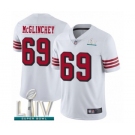 Men's San Francisco 49ers #69 Mike McGlinchey Limited White Rush Vapor Untouchable Super Bowl LIV Bound Football Jersey