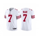 Men's San Francisco 49ers #7 Charvarius Ward White Vapor Untouchable Limited Stitched Jersey