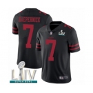 Men's San Francisco 49ers #7 Colin Kaepernick Black Alternate Vapor Untouchable Limited Player Super Bowl LIV Bound Football Jersey
