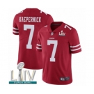 Men's San Francisco 49ers #7 Colin Kaepernick Red Team Color Vapor Untouchable Limited Player Super Bowl LIV Bound Football Jersey