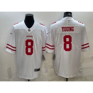Men's San Francisco 49ers #8 Steve Young White 2017 Vapor Untouchable Stitched NFL Nike Limited Jersey