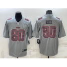 Men's San Francisco 49ers #80 Jerry Rice Grey Atmosphere Fashion 2022 Vapor Untouchable Stitched Limited Jersey