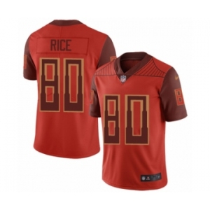 Men's San Francisco 49ers #80 Jerry Rice Limited Red City Edition Football Jersey
