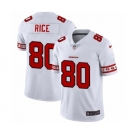 Men's San Francisco 49ers #80 Jerry Rice White Team Logo Cool Edition Jersey