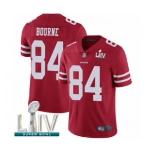Men's San Francisco 49ers #84 Kendrick Bourne Red Team Color Vapor Untouchable Limited Player Super Bowl LIV Bound Football Jersey