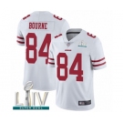 Men's San Francisco 49ers #84 Kendrick Bourne White Vapor Untouchable Limited Player Super Bowl LIV Bound Football Jersey