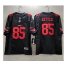 Men's San Francisco 49ers #85 George Kittle Black 2023 F.U.S.E. Vapor Untouchable Limited Stitched Football Jersey