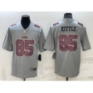 Men's San Francisco 49ers #85 George Kittle Grey Atmosphere Fashion 2022 Vapor Untouchable Stitched Limited Jersey