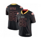 Men's San Francisco 49ers #85 George Kittle Limited Lights Out Black Rush Football Jersey