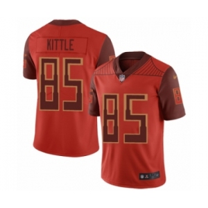 Men's San Francisco 49ers #85 George Kittle Limited Red City Edition Football Jersey