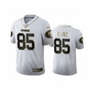 Men's San Francisco 49ers #85 George Kittle Limited White Golden Edition Football Jersey