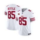 Men's San Francisco 49ers #85 George Kittle White 2023 F.U.S.E. With 1-Star C Patch Vapor Untouchable Limited Football Stitched Jersey