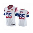 Men's San Francisco 49ers #85 George Kittle White Independence Day Limited Football Jersey