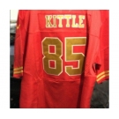 Men's San Francisco 49ers #85 George Kittle red gold Jersey