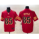 Men's San Francisco 49ers #85 George kittle Red Gold 2025 F.U.S.E. “Rivalries” Vapor Limited Football Stitched Jersey