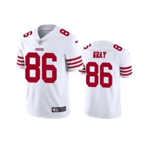 Men's San Francisco 49ers #86 Danny Gray White Stitched Football Jersey