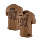 Men's San Francisco 49ers #97 Nick Bosa 2023 Brown Salute To Service Limited Football Stitched Jersey