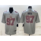 Men's San Francisco 49ers #97 Nick Bosa Grey Atmosphere Fashion 2022 Vapor Untouchable Stitched Limited Jersey