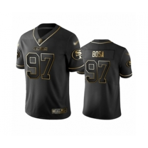 Men's San Francisco 49ers #97 Nick Bosa Limited Black Golden Edition Football Jersey