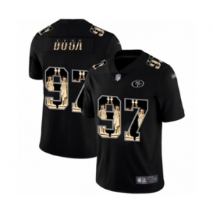 Men's San Francisco 49ers #97 Nick Bosa Limited Black Statue of Liberty Football Jersey