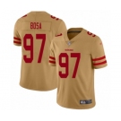 Men's San Francisco 49ers #97 Nick Bosa Limited Gold Inverted Legend Football Jersey