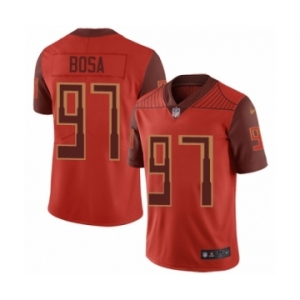 Men's San Francisco 49ers #97 Nick Bosa Limited Red City Edition Football Jersey