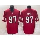 Men's San Francisco 49ers #97 Nick Bosa New Red 2023 F.U.S.E. Vapor Untouchable Limited Stitched Football Jersey