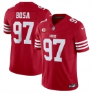 Men's San Francisco 49ers #97 Nick Bosa Red 2025 F.U.S.E. With 3-Star C Patch Vapor Untouchable Limited Stitched Football Jersey
