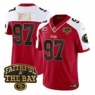 Men's San Francisco 49ers #97 Nick Bosa Red Alternate 2025 F.U.S.E. 1-Star C With Faithful To The Bay Patch Limited V8 Football Stitched Jersey