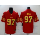 Men's San Francisco 49ers #97 Nick Bosa Red Gold Untouchable Limited Jersey