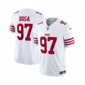 Men's San Francisco 49ers #97 Nick Bosa White 2023 F.U.S.E. Vapor Untouchable Limited Stitched Football Jersey