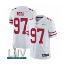 Men's San Francisco 49ers #97 Nick Bosa White Vapor Untouchable Limited Player Super Bowl LIV Bound Football Jersey