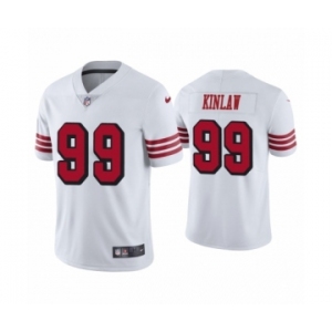 Men's San Francisco 49ers #99 Javon Kinlaw Limited White Rush Vapor Untouchable Football Jersey